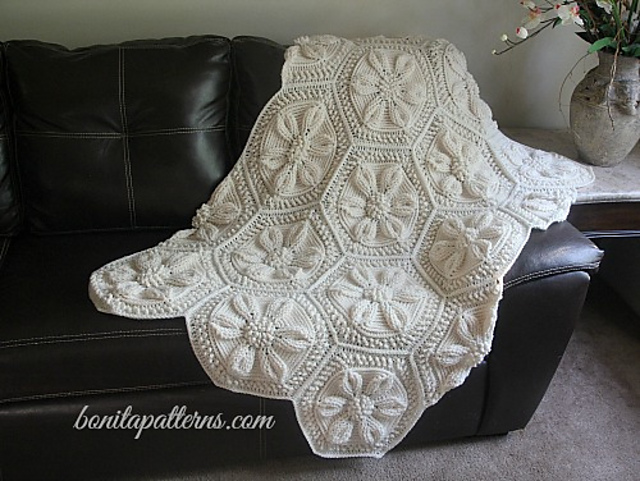 Embossed Daisy Blanket