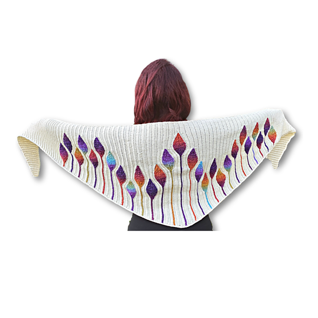 Embossed Natura Shawl