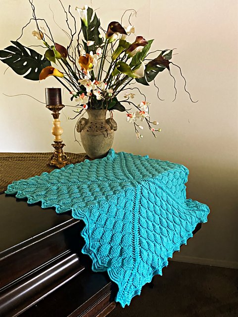Embossed Foliage Reversible Blanket
