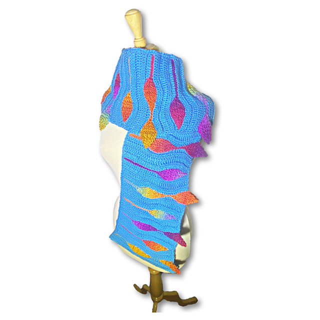 Falling Leaves Scarf CAL