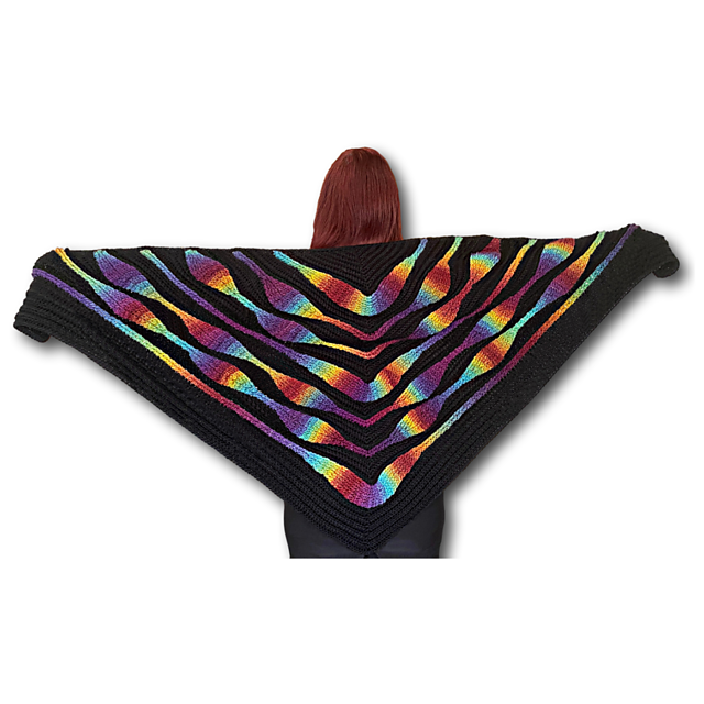 Embossed Fascination Shawl