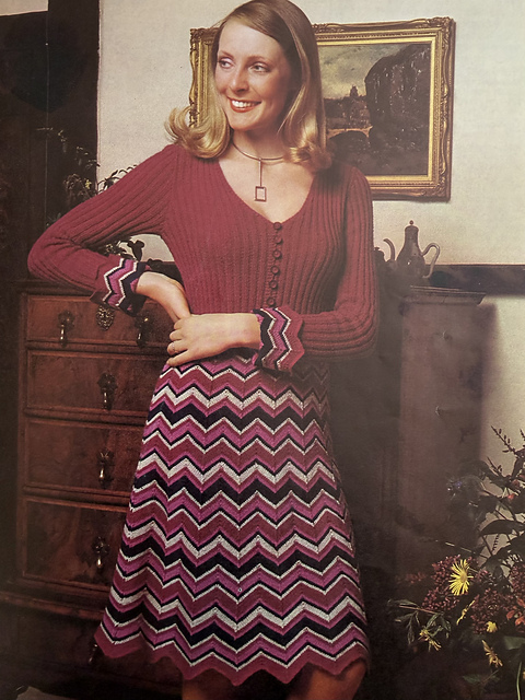 Chevron Striped Dress