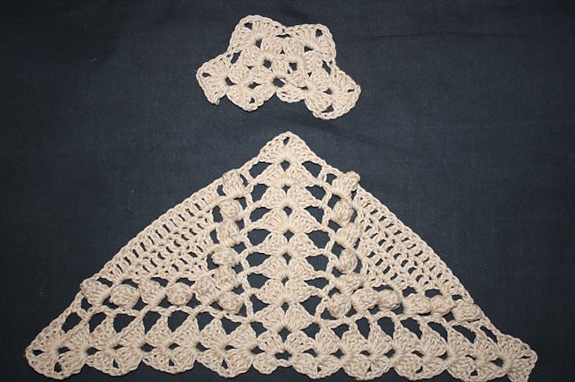 Half-square for sides of Quilt