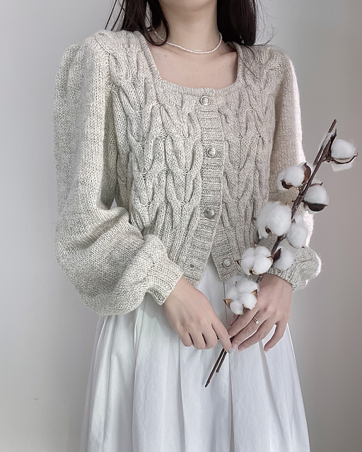 Heart Puff Cardigan