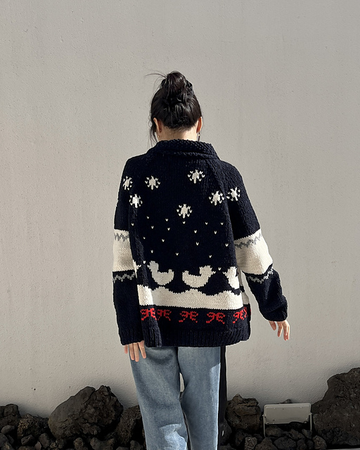 Snow Duck Cowichan Cardigan