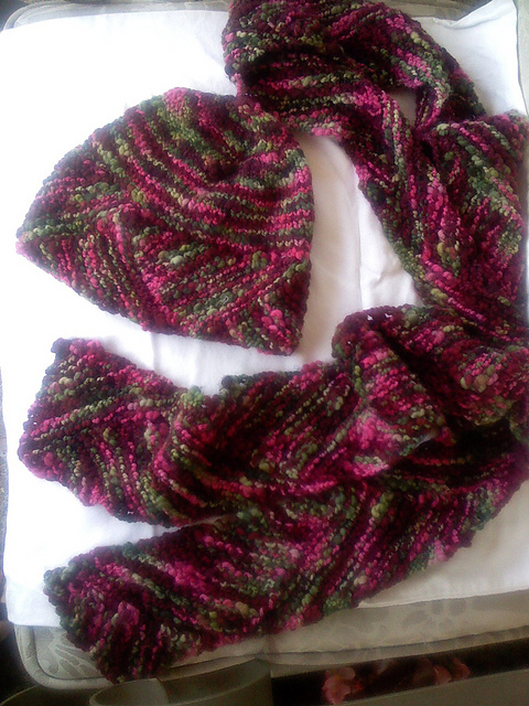 Snowy Triangle Hat