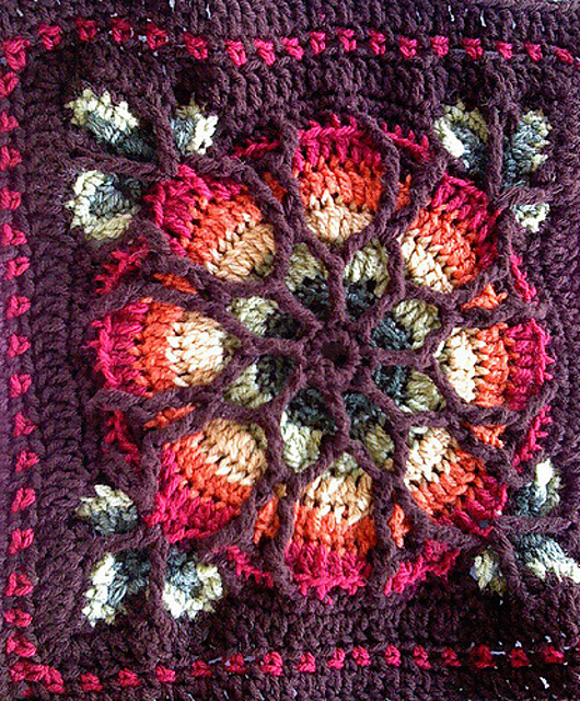 Ravelry Braizyn's Stained Glass Afghan