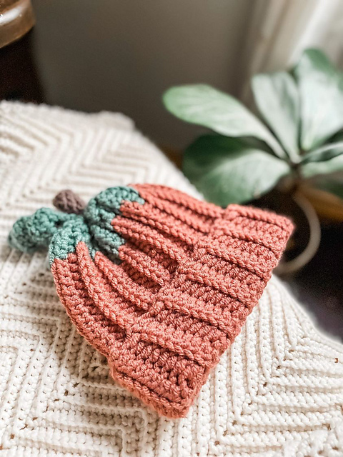 Rustic Pumpkin Beanie