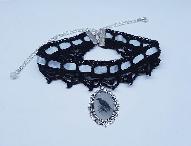 Ribbon and Lace Choker