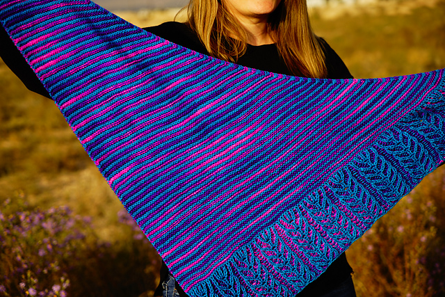 Lines and Vines Shawl