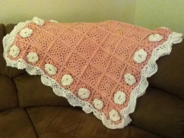 Roses Remembered Afghan