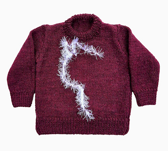 Outline of cat sweater