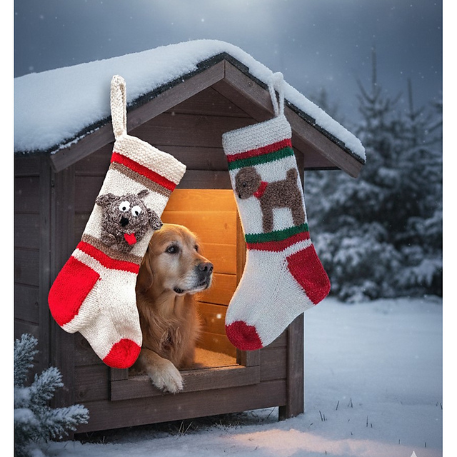 Christmas stocking for dog treats