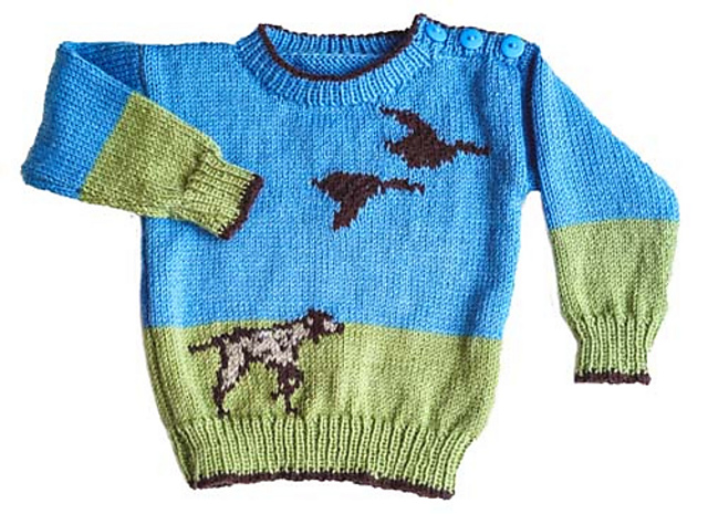Pointer dog sweater