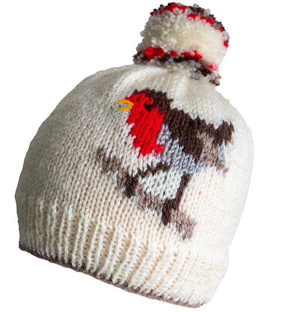 Children's robin hat