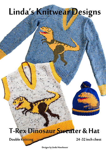 Dinosaur T-Rex  child's sweater