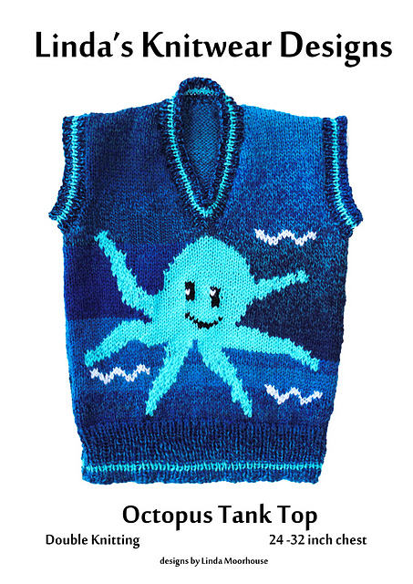 Octopus motif sweater