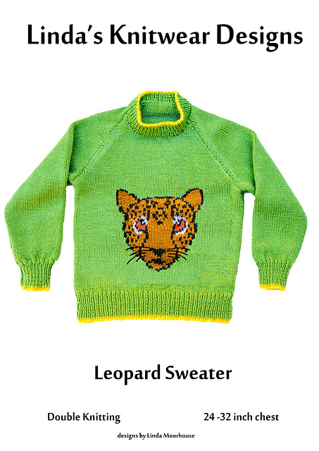 Leopard motif sweater