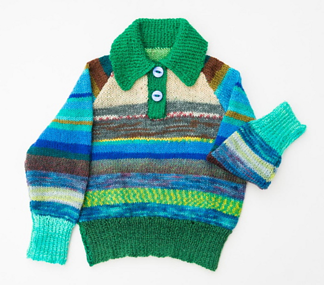 Toddler's sock yarn sweater