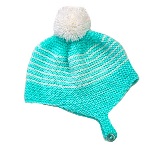 Striped baby helmet