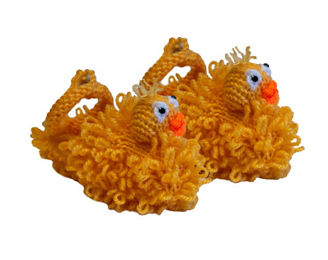 Easter chick slippers