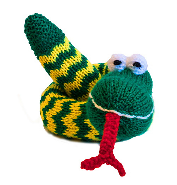 Friendly snake soft toy