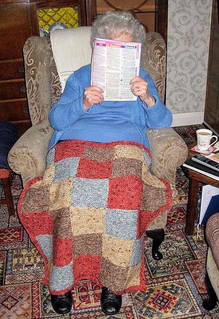 Knee blanket and chair back cover