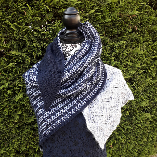 Blue Melody Shawl