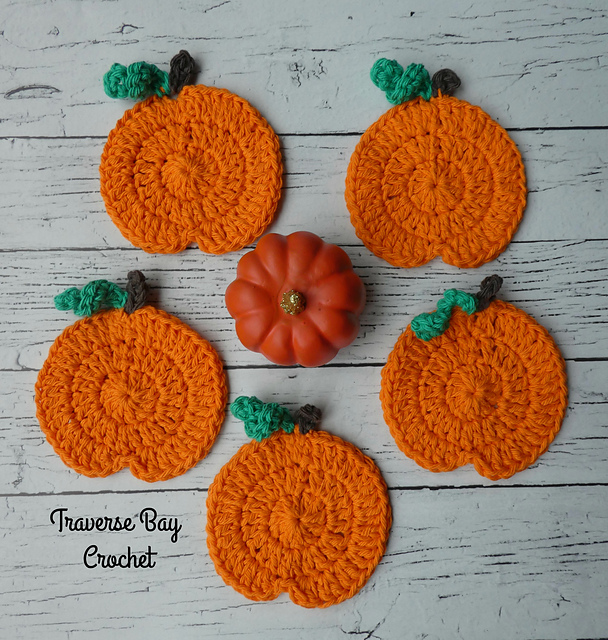 Pumpkin Coasters