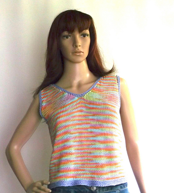 Ravelry Candy stripe vest pattern by Brian smith