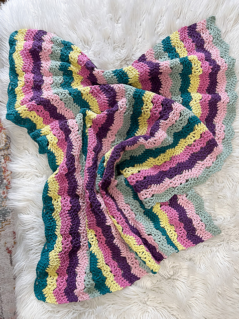Semi Ripple Baby Blanket