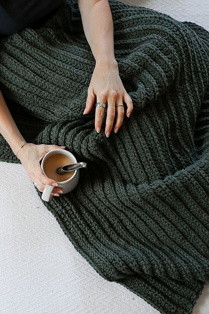 Ravelry: Let's Get Cozy Throw pattern by Brianna Iaropoli