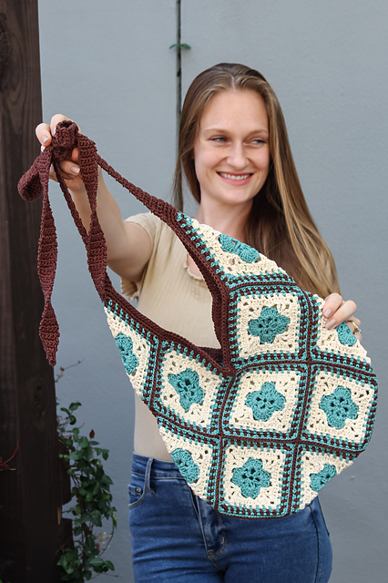 Modern Granny Square Tote Bag