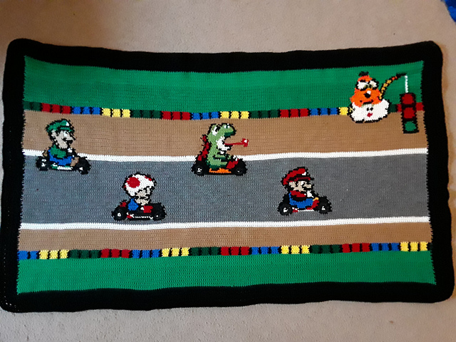 Mariokart afghan