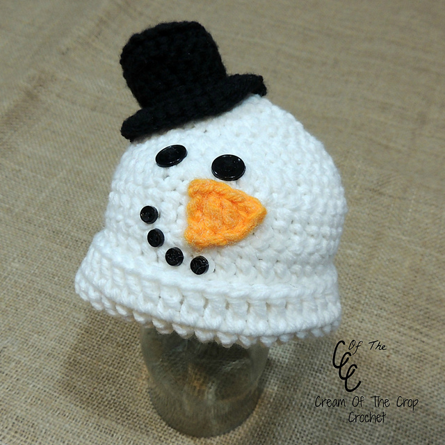 Preemie Snowman Top Hat