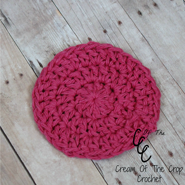 Double Crochet Face Scrubbie