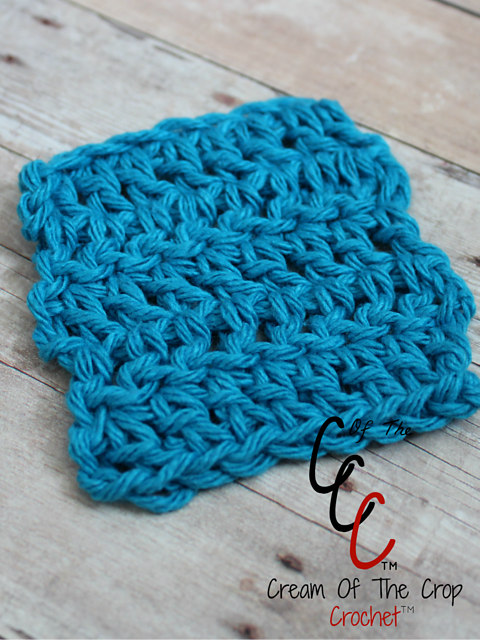 Double Crochet Square Face Scrubbie