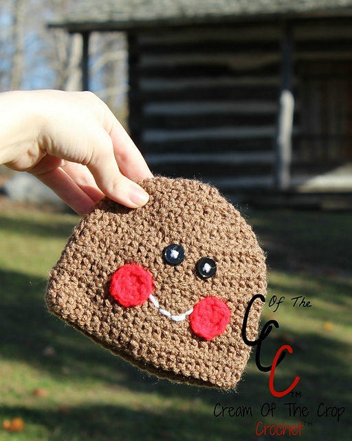 Preemie/Newborn Gingerbread Boy Hats
