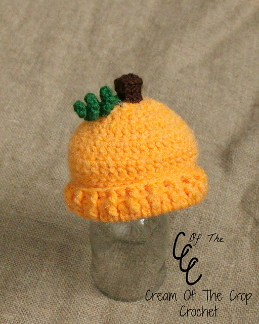 Preemie/Newborn Pumpkin Hats