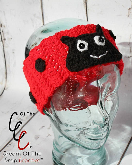 Ladybug Ear Warmers