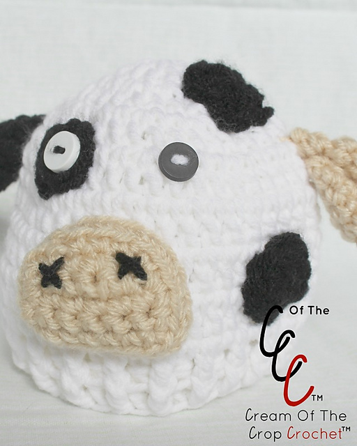 Preemie/Newborn Cow Hats