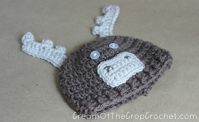 Preemie/Newborn Moose Hat
