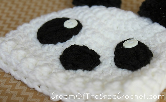 Preemie/Newborn Panda Hat