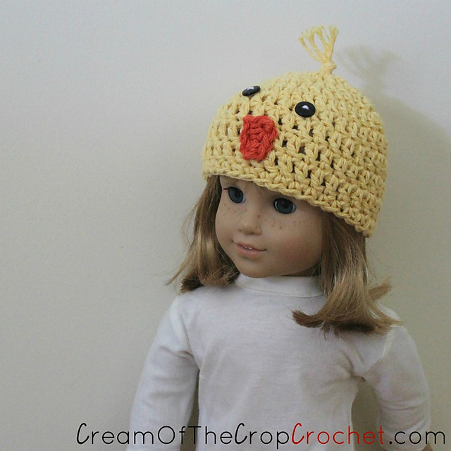 18 Inch Doll Chick Hat