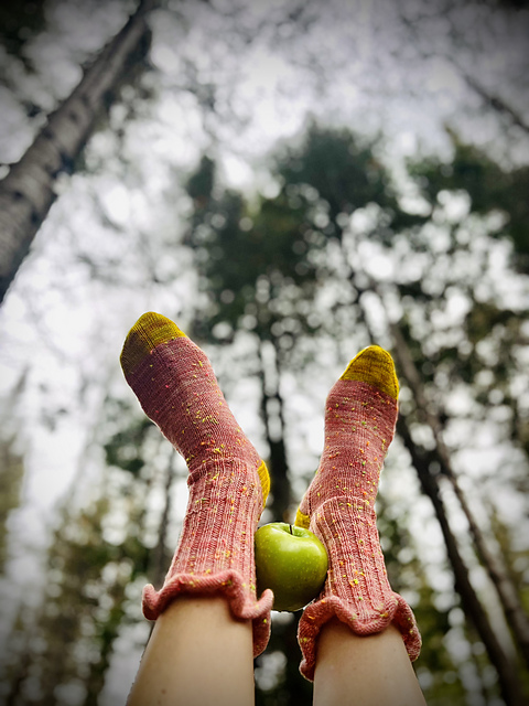 Ruffle Fox Socks