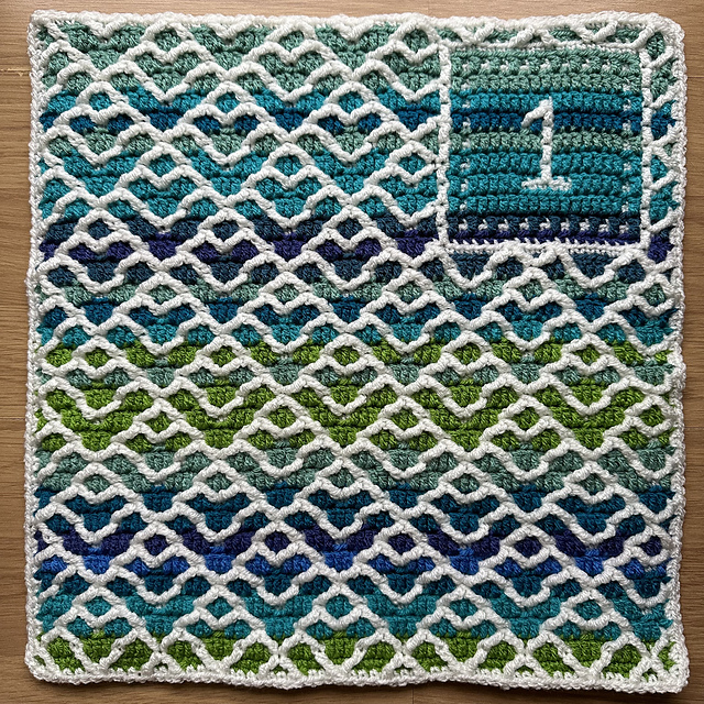 Ravelry Temperature blanket 2025 pattern by Sany (Sanita Brensone)