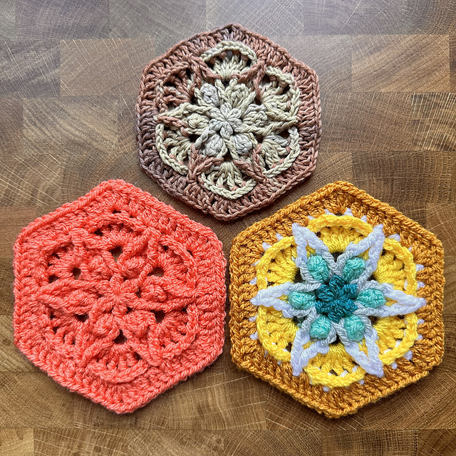 All the Hexies: Peach