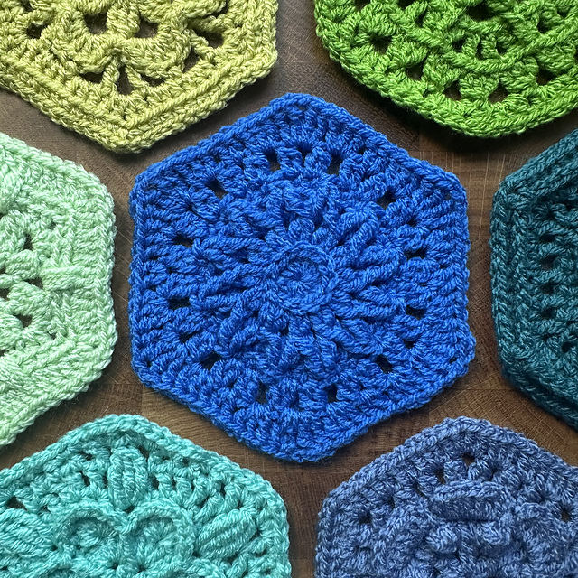 All the Hexies: Cobalt Blue