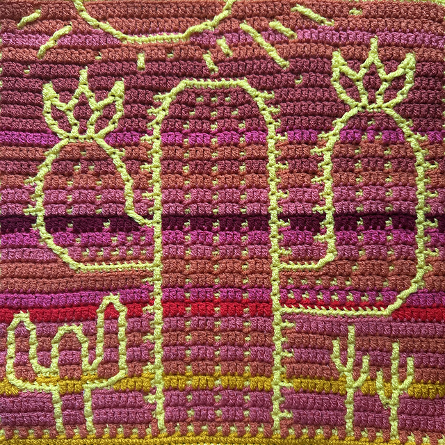 Temperature Blanket: Outside Desert
