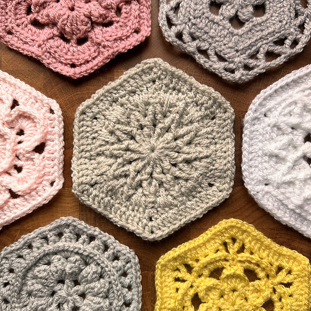 All the hexies: Eggshell